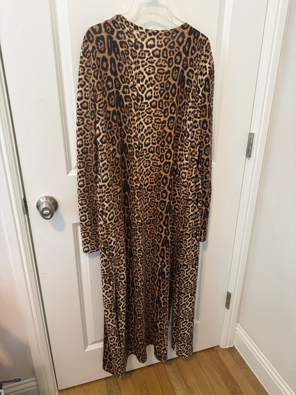 Umgee Leopard Print Open Front Cardigan - Brown & Black - Picture 6 of 8